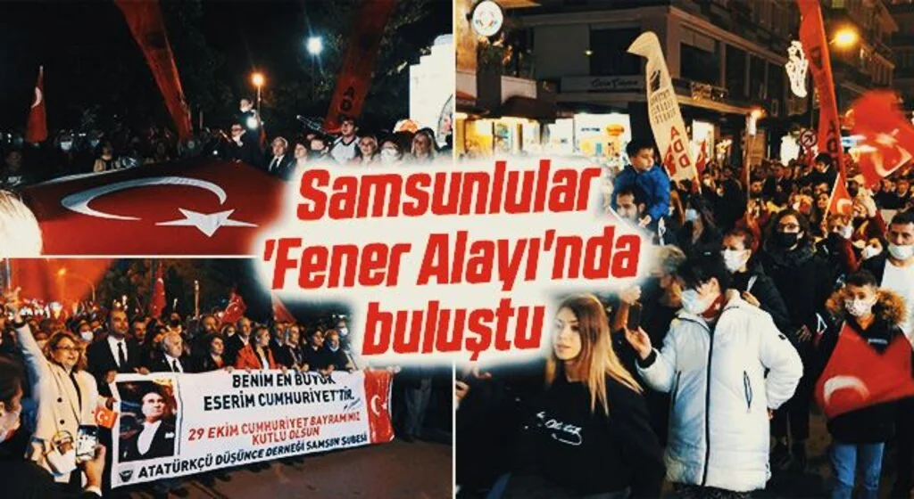 Samsunlular 'Fener Alayı'nda buluştu