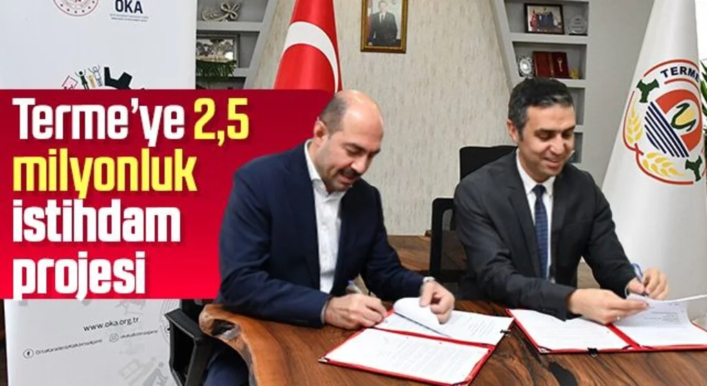 Terme’ye 2,5 milyonluk istihdam projesi