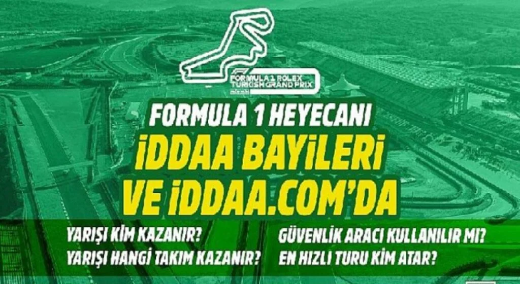 Türkiye GP’sine özel bahisler iddaa’da