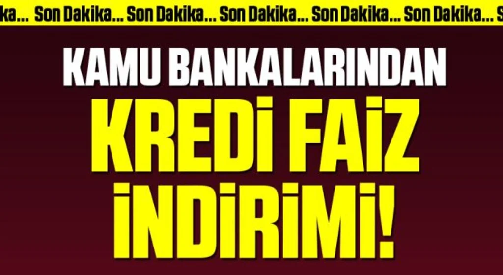 Vakıfbank, Ziraat Bankası ve Halkbank'tan kredi faiz indirimi açıklaması!
