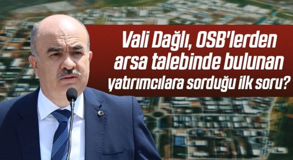 Vali Dağlı'nın yatırımcılara sorduğu ilk soru? "Yatırım hemen mi ileriye dönük mü?"
