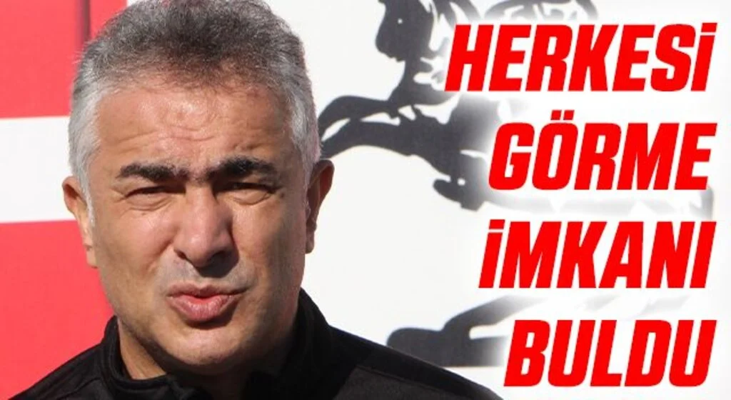 Yılport Samsunspor Teknik Direktörü Mehmet Altıparmak Herkesi görme imkanı buldu