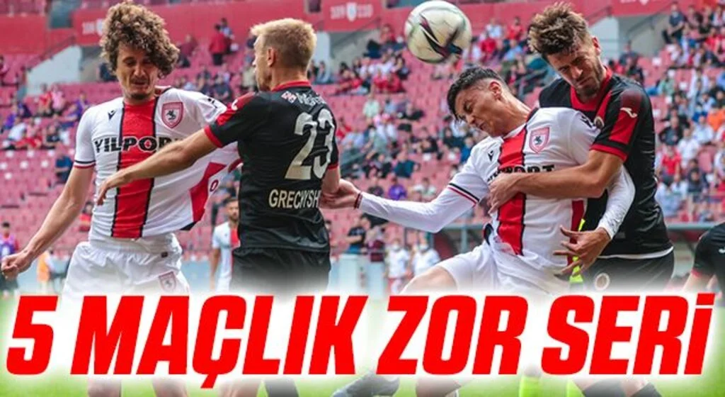 Yılport Samsunspor'un 5 Maçlık Zor Serisi
