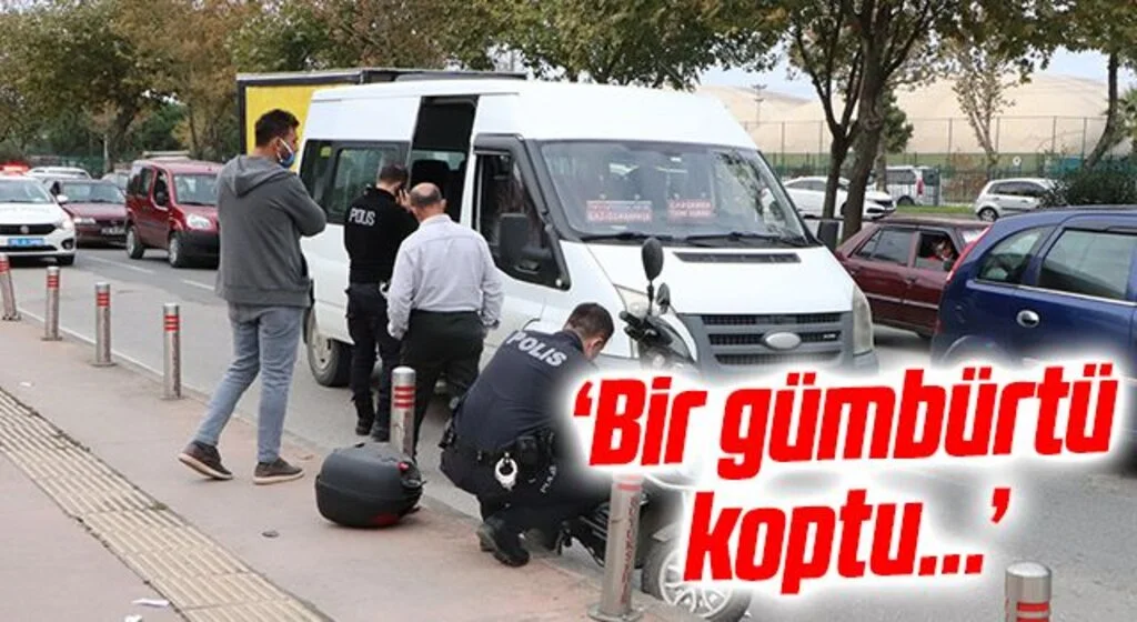 Yolcu kapıyı açtı, motosikletli çarptı: 1 yaralı