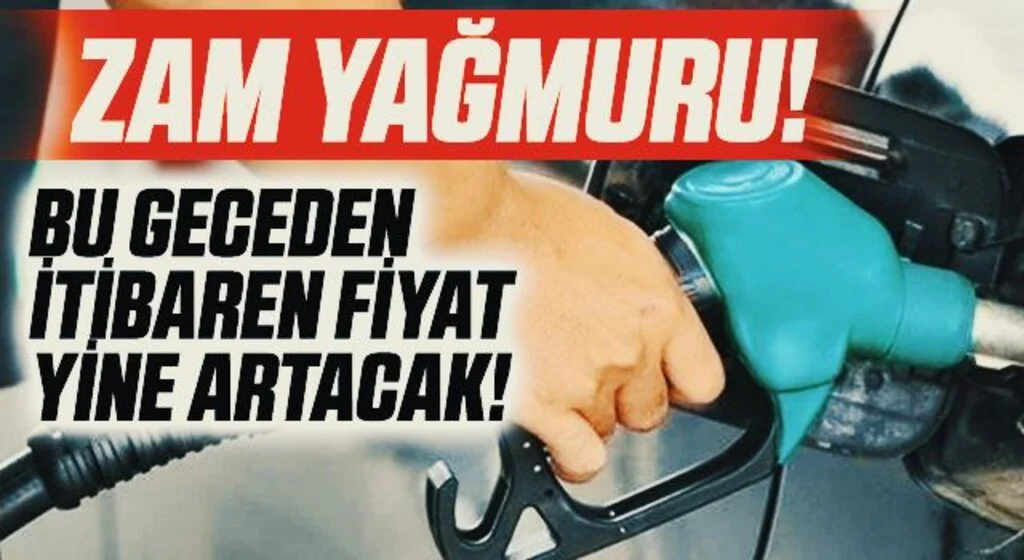 Zam Yağmuru! Bu Geceden İtibaren Fiyat Yine Artacak