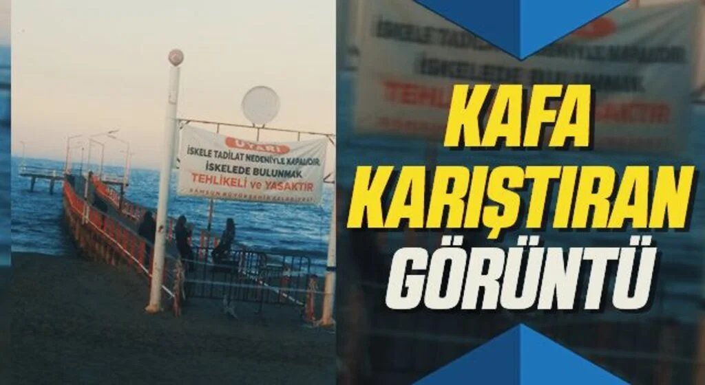 Atakum'da kafa karıştıran görüntü