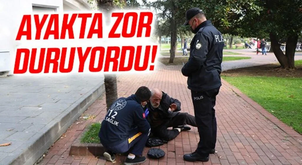 Ayakta zor duruyordu!