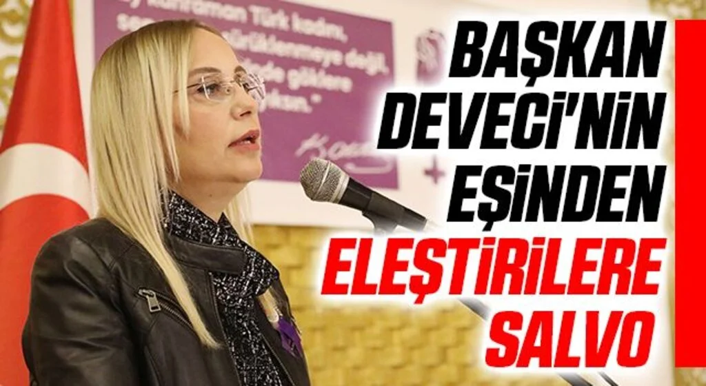 Başkan Deveci'nin eşi Gülay Deveci'den eleştirilere salvo 