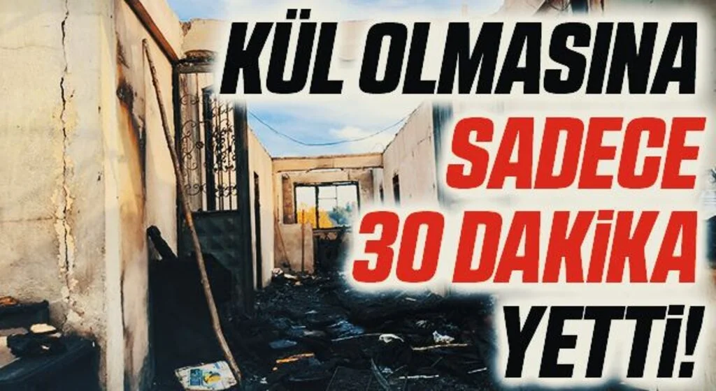 Çarşamba’da ev yangını