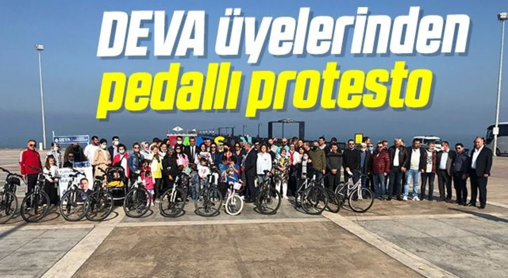 DEVA üyelerinden pedallı protesto