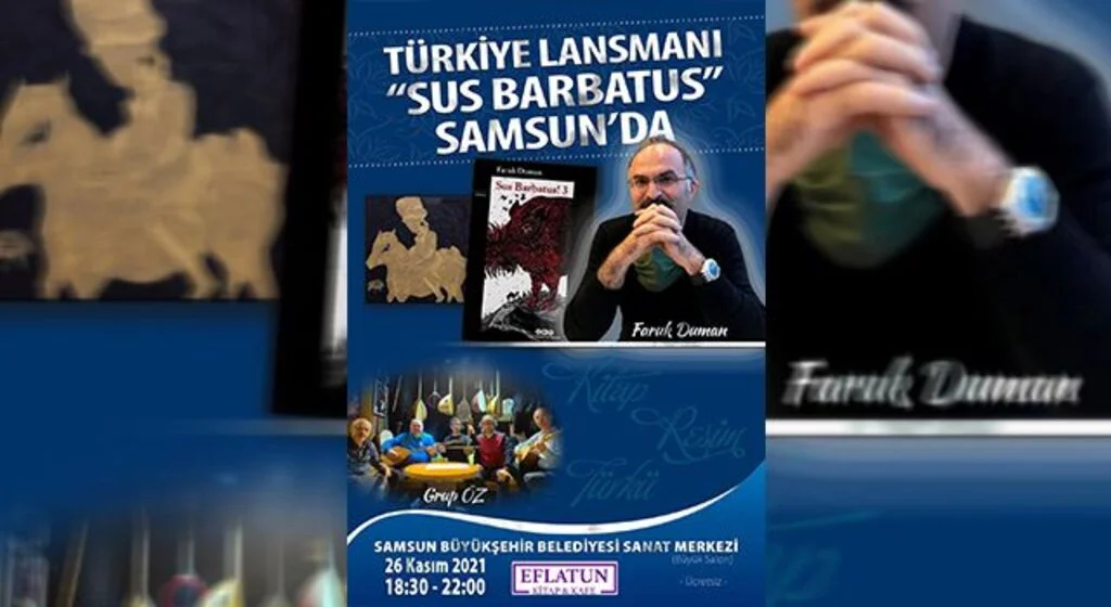Faruk Duman Samsun’da okuyucuları ile buluşaca