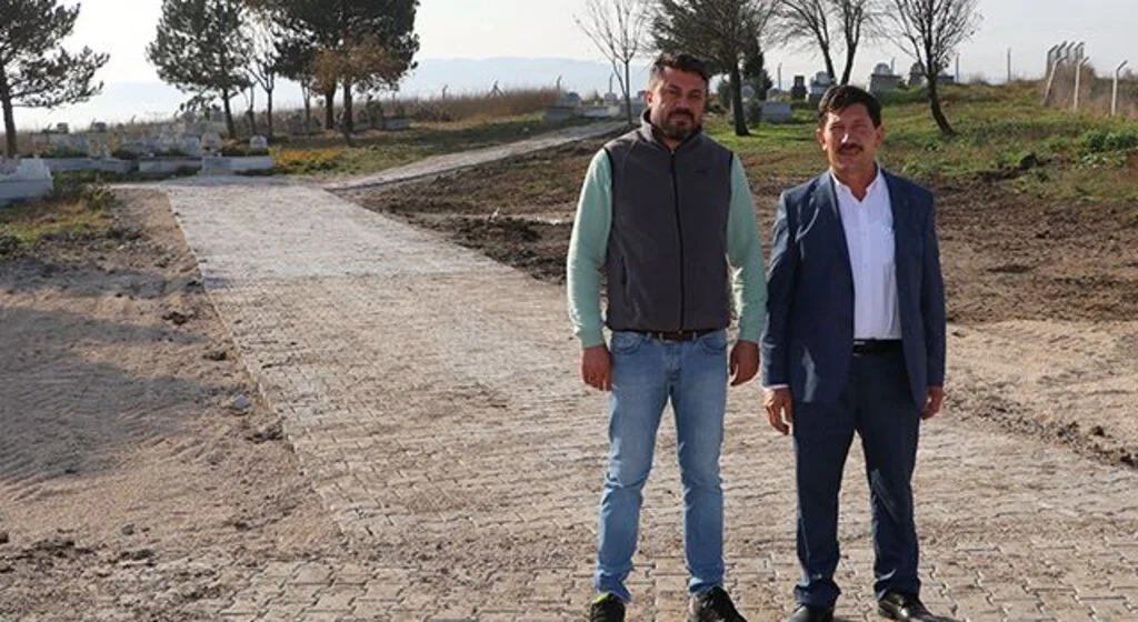 Havza’da mezarlıkta parke çalışması takdir kazandı