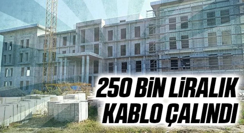 Hükümet konağı inşaatından 250 bin lira değerinde kablo çalındı