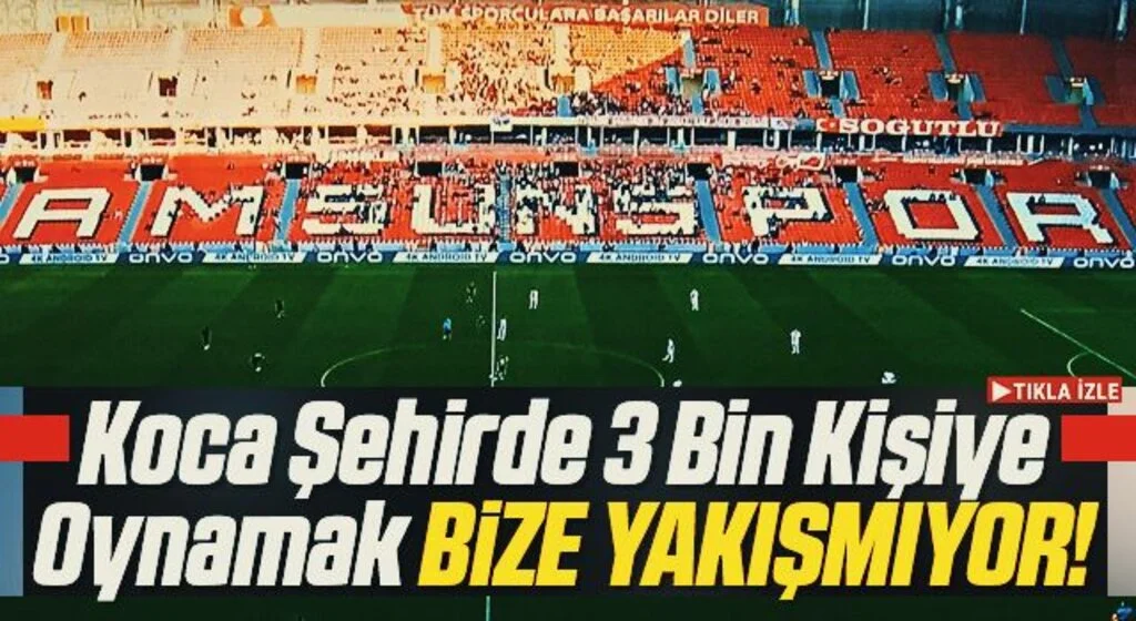 Koca Şehirde 3 Bin Kişiye Oynamak Bize Yakışmıyor!