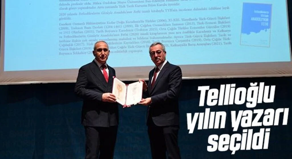 OMÜ’lü öğretim üyesi İbrahim Tellioğlu yılın yazarı seçildi