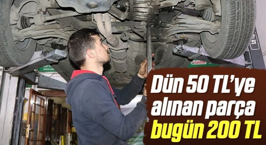 Oto yedek parçalarındaki artışlar tamircileri olumsuz etkiledi