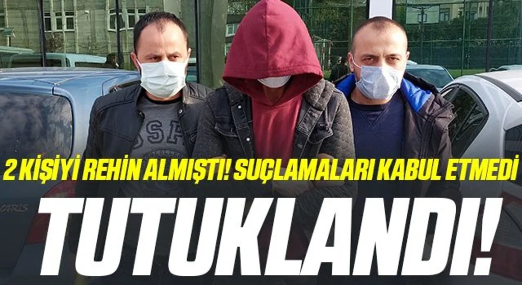 Polisin bileğini ısırarak etkisiz hale getirdiği bıçakla rehin alma şüphelisi tutuklandı