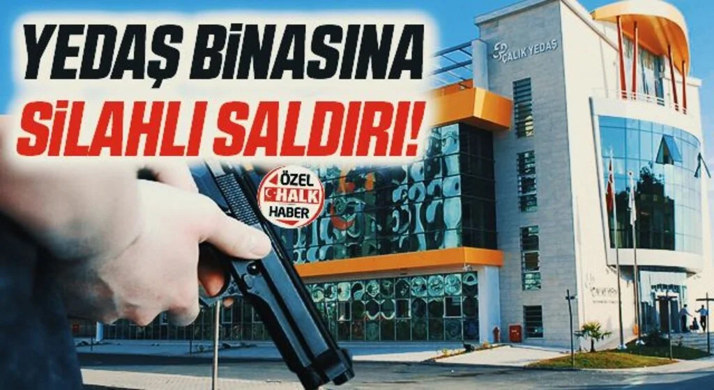 Samsun Atakum'da YEDAŞ'ın binasına gece saatlerinde silahlı saldırı