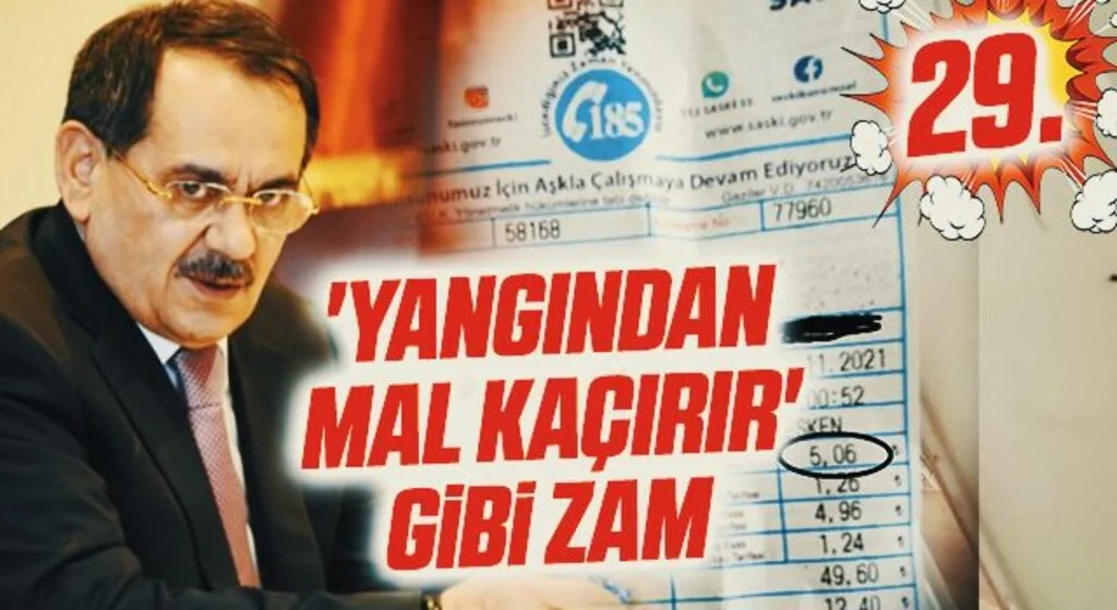 Samsun Büyükşehir Belediyesi SASKİ'den Yangından Mal Kaçırır Gibi Zam!
