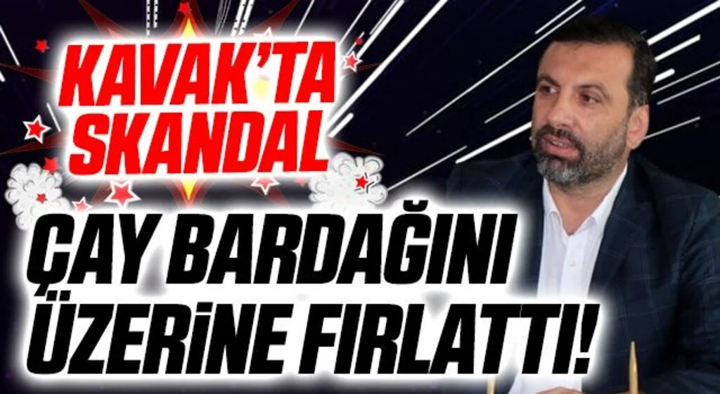 Samsun Kavak'ta Skandal! Çay Bardağını Üzerine Fırlattı!