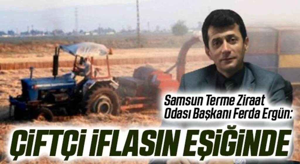 Samsun Terme Ziraat Odası Başkanı Ferda Ergün: Çiftçi İflasın Eşiğinde