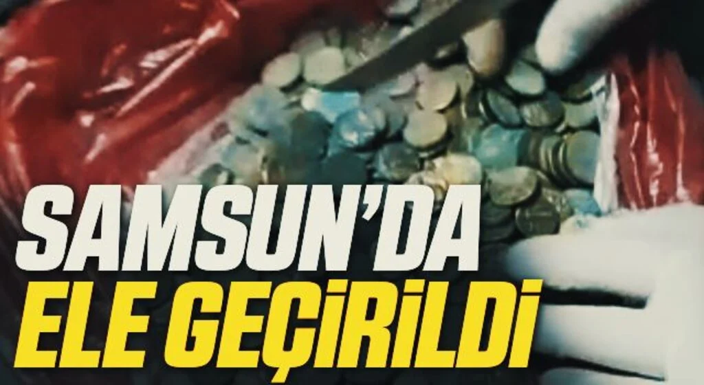 Samsun'da jandarma 265 adet sikke ele geçirdi