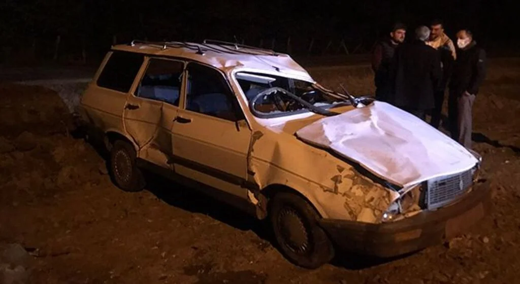 Samsun'da şarampole devrilen otomobilin sürücüsü yaralandı