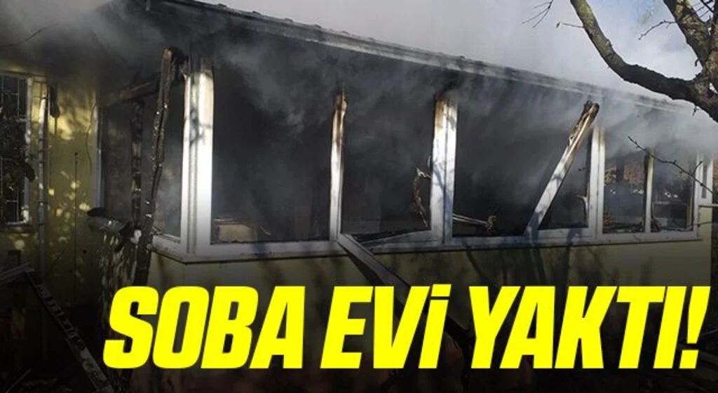 Samsun'da Soba evi yaktı