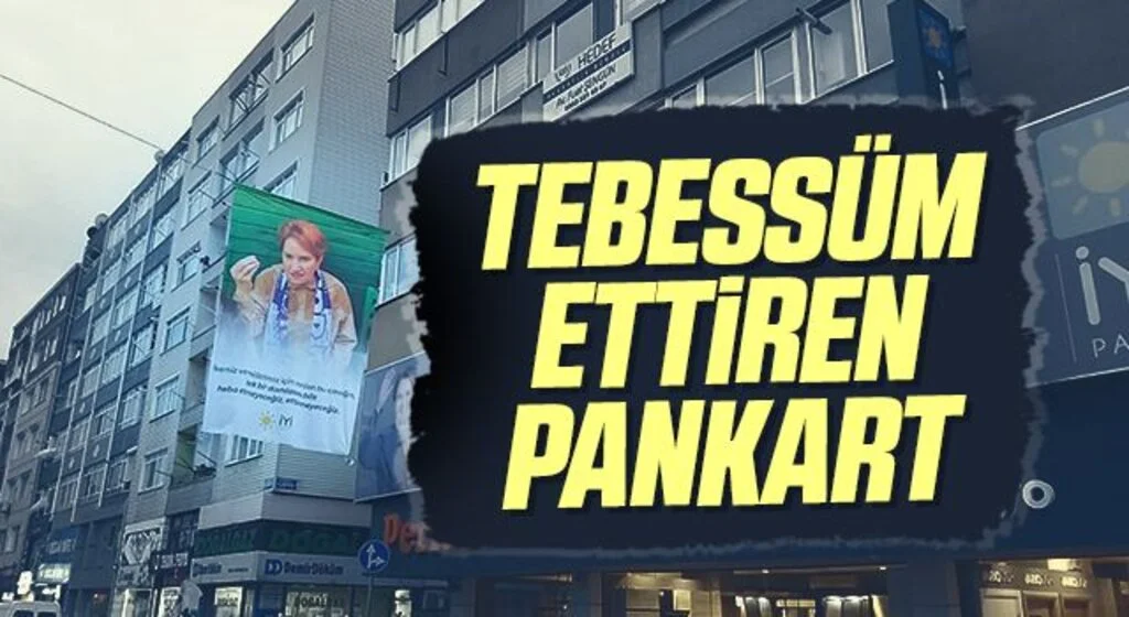 Samsun'da Tebessüm ettiren pankart