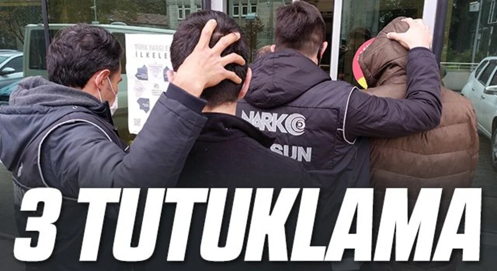 Samsun'da uyuşturucu ticaretine 3 tutuklama
