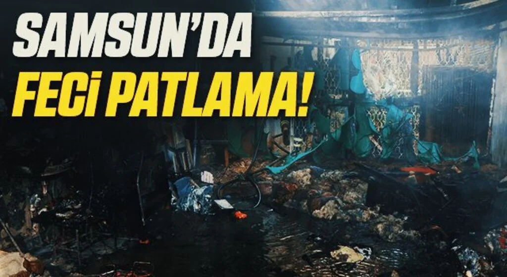 Samsun'da Yangında facianın eşiğinden dönüldü