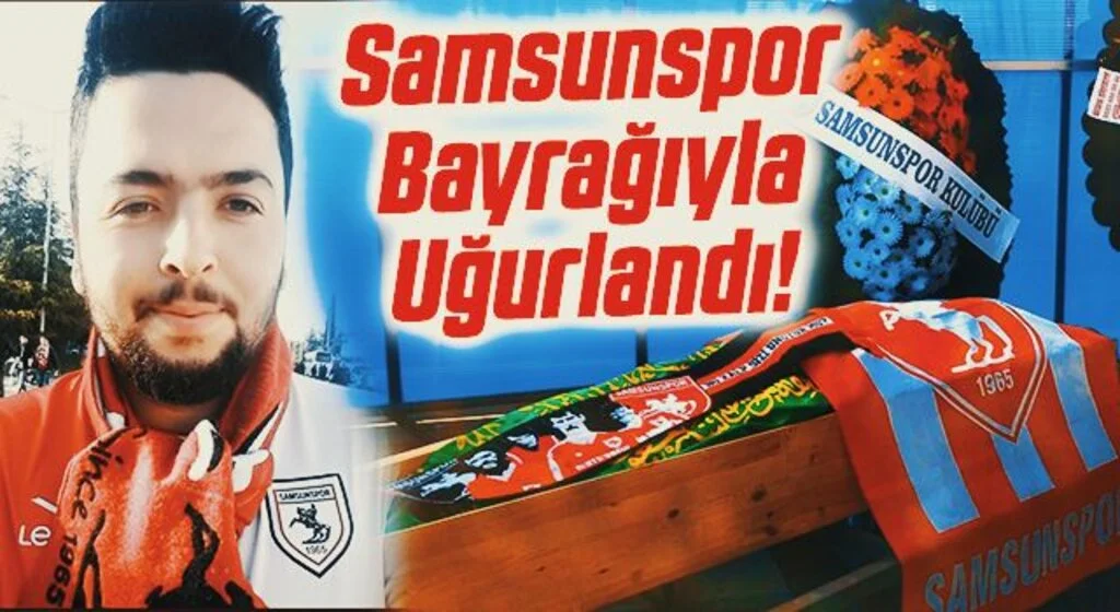 Samsunspor bayrağıyla uğurlandı