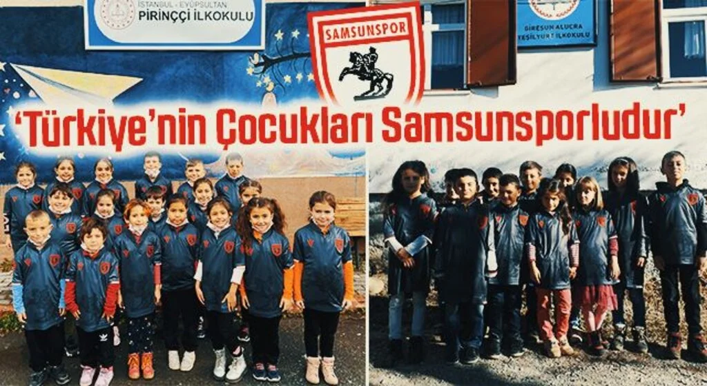 Samsunspor’dan 81 ildeki köy okullarına forma hediyesi