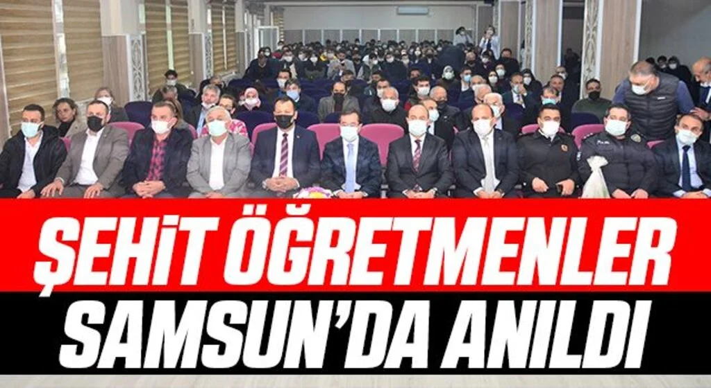 Şehit öğretmenler Samsun’da anıldı