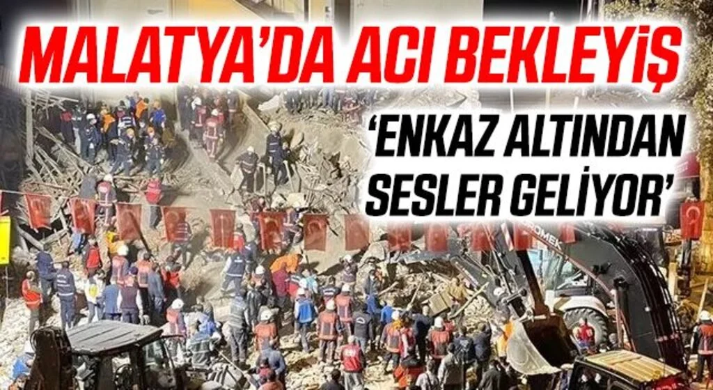 Son Dakika: Malatya'da bina çöktü! Enkaz altında kalanlar var