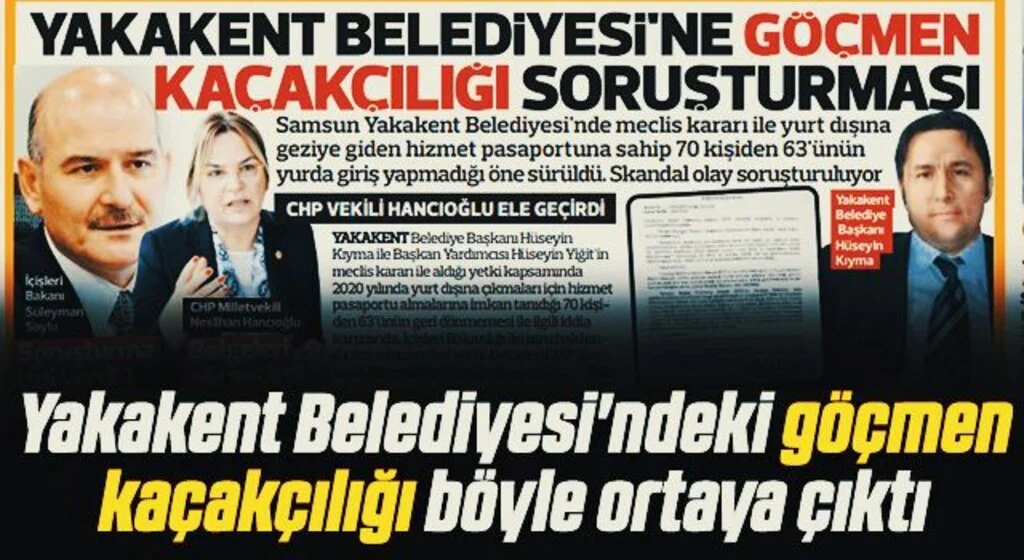 Yakakent Belediyesi'ndeki göçmen kaçakçılığı böyle ortaya çıktı