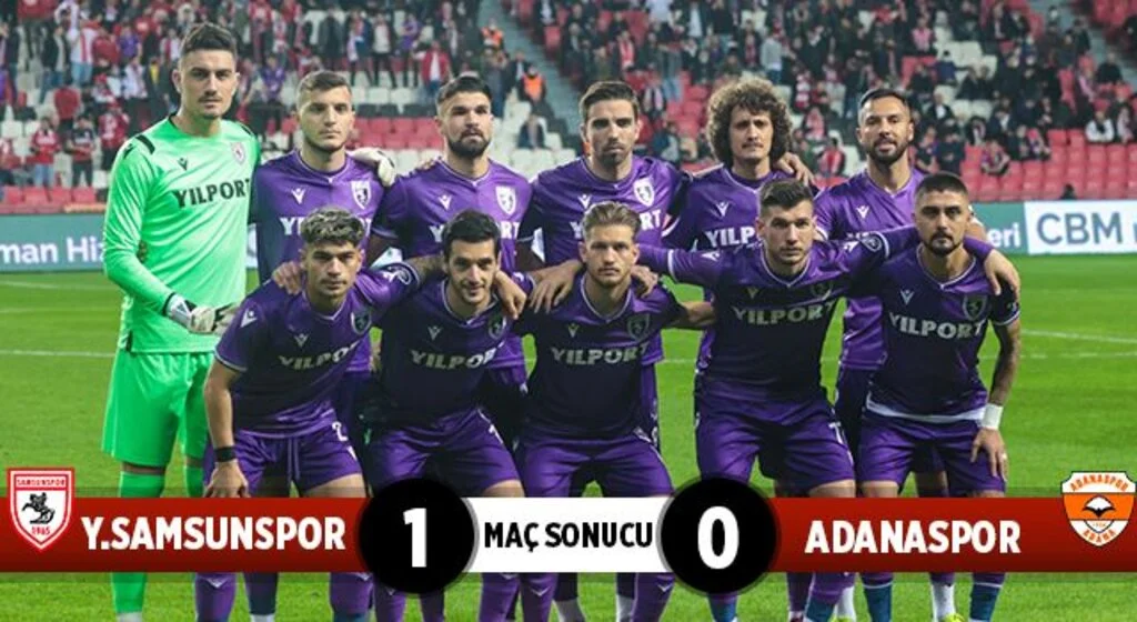 Yılport Samsunspor: 1 Adanaspor: 0 (Maç Sonucu)