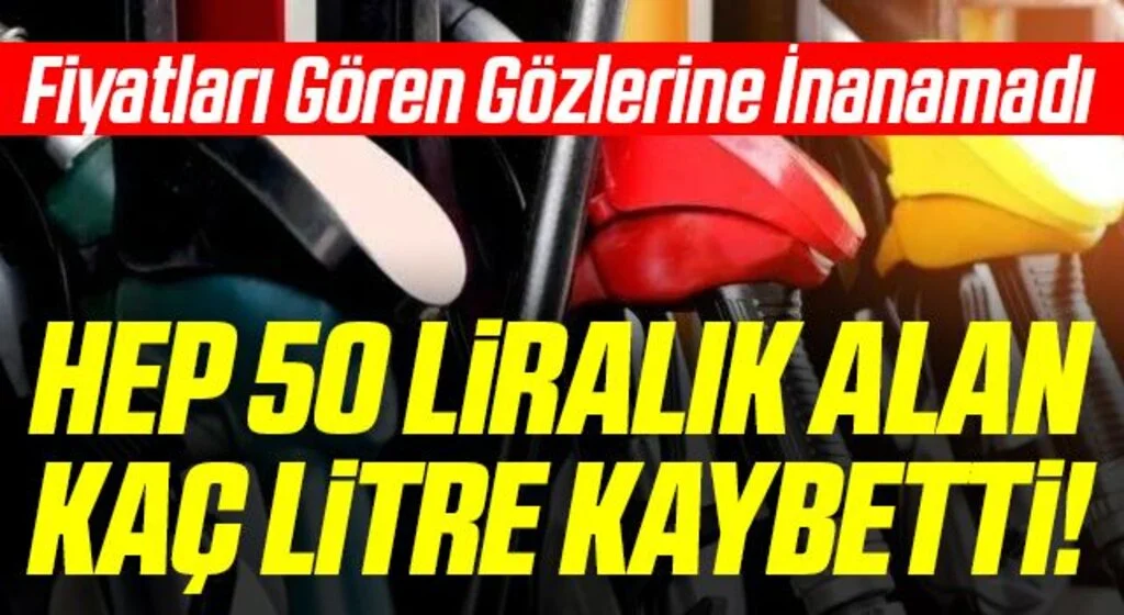 Zamlar dudak uçuklattı: Hep 50 liralık alan kaç litre kaybetti?
