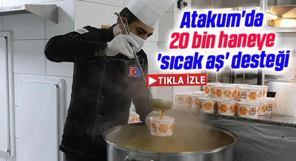 Atakum Belediyesi’nden karantinadaki 20 bin 540 yurttaşa sıcak yemek desteği 