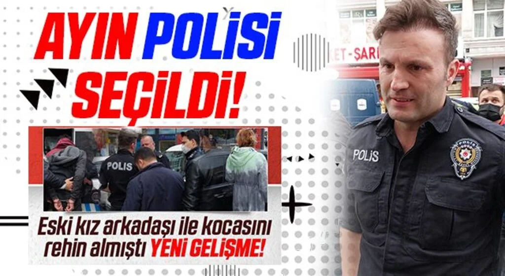 Bıçakla rehin alınan karı-kocayı saldırganın bileğini ısırarak kurtaran polis ayın polisi seçildi