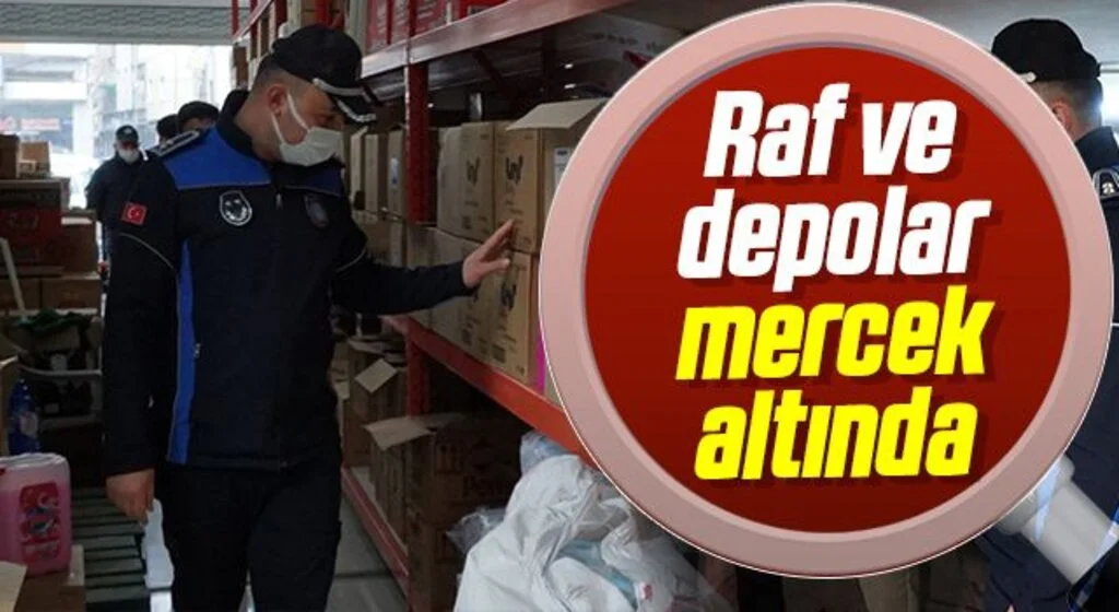 Çarşamba'da Raf ve depolar mercek altında