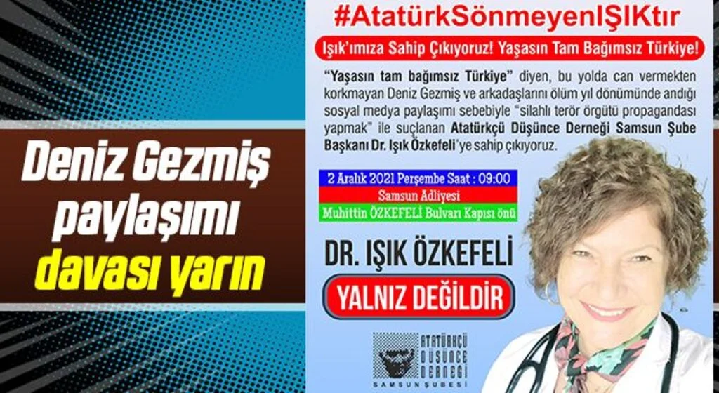 Deniz Gezmiş paylaşımı davası yarın