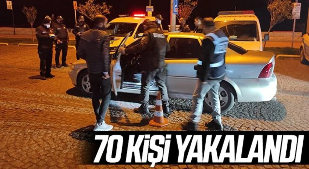 Emniyetin huzur denetiminde 70 aranan şahıs yakalandı