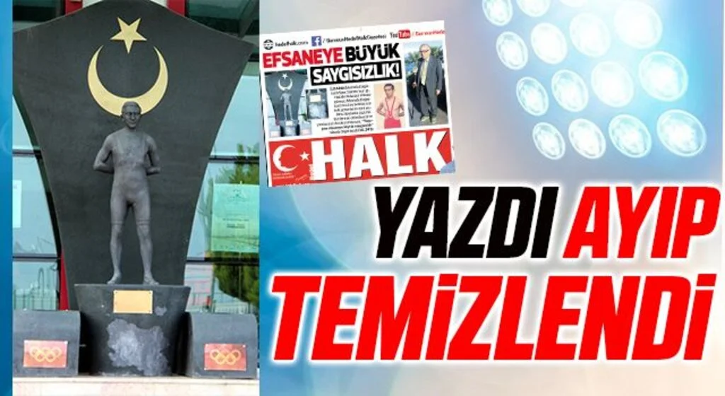 HHALK Yazdı Mustafa Dağıstanlı’nın heykeli yenilendi