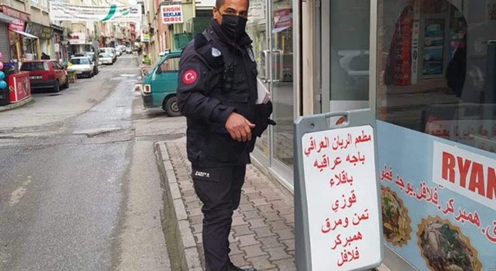 İlkadım'da Kaldırım ve yol işgali yapanlar uyarıldı, ceza geliyor