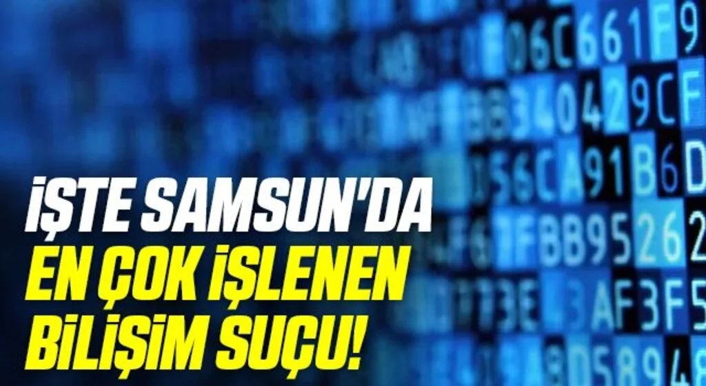 İşte Samsun'da En Çok İşlenen Bilişim Suçu!