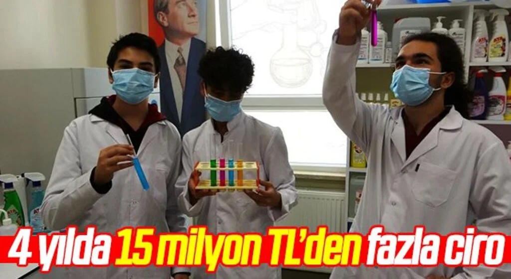 Meslek lisesi 4 yılda 15 milyon TL’den fazla ciro yaptı