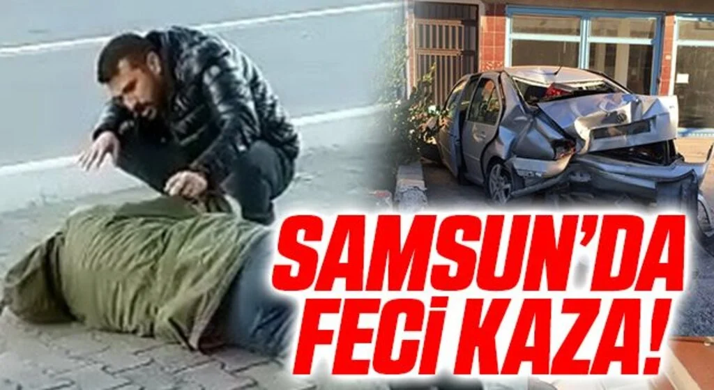 Otomobil kaldırımda yürüyen yayalara çarptı:3 yaralı