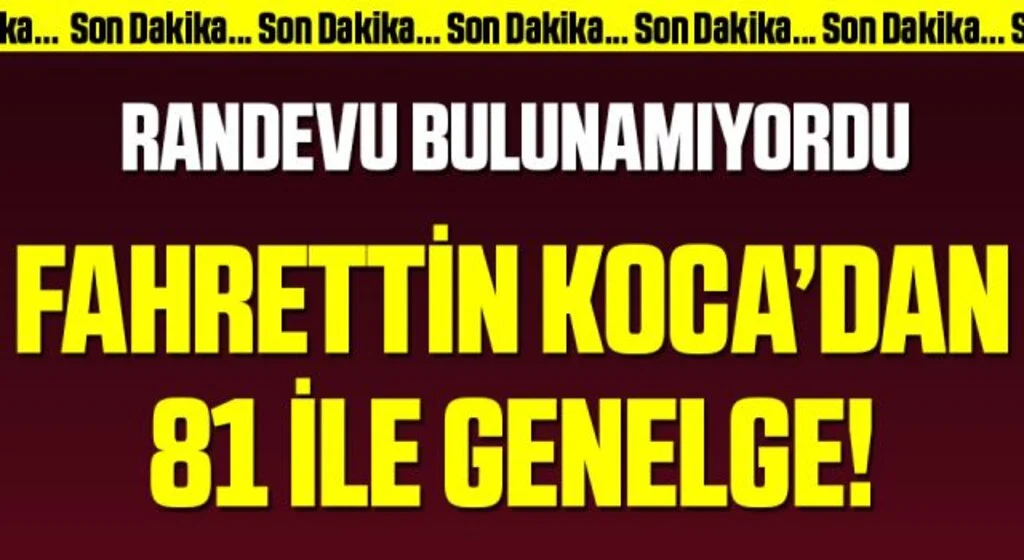 Sağlık Bakanlığı'ndan 81 ile MHRS genelgesi Fahrettin Koca imzaladı Vatandaş randevu bulamıyordu