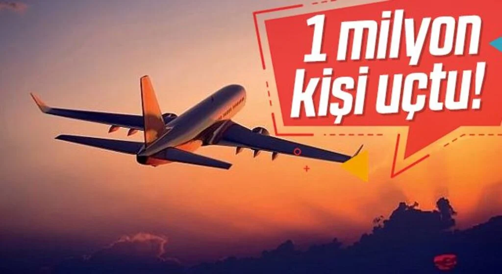 Samsun Çarşamba Havalimanında 1 milyon kişi uçtu!